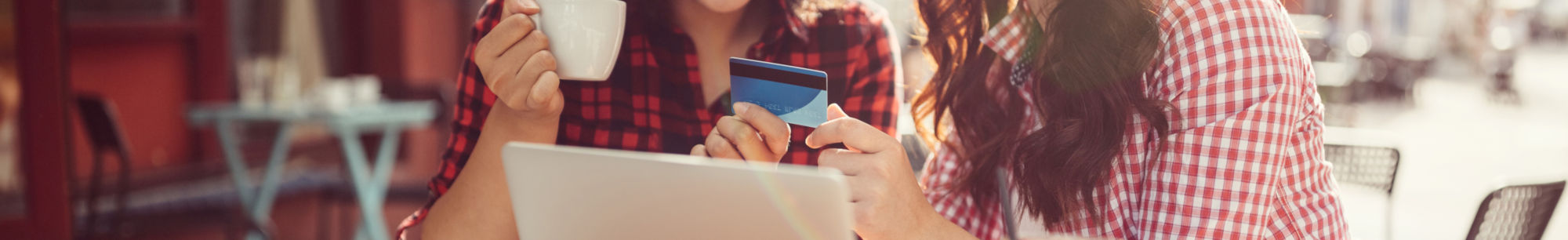 credit card laptop online shopping