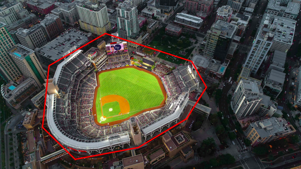 geo-fencing baseball field